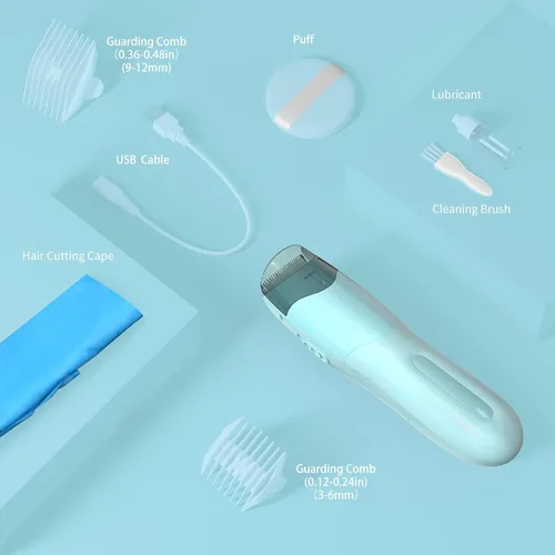 Miniatura 7 de Favrison Cortadora de pelo al vacío para niños y hombres, kit de corte de pelo eléctrico con doble potencia de motor, recortador de pelo profesional