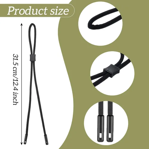 Miniatura 3 de CIATBYYJ 3 correas para lentes de sol, correas deportivas ajustables para gafas, correa universal para anteojos alrededor del cuello para mujeres