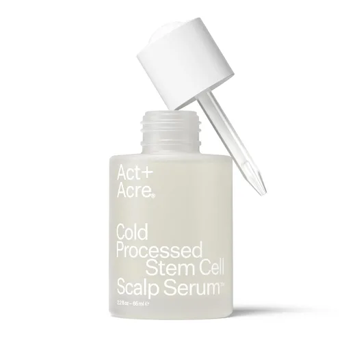 Act+ Acre Suero de cuero cabelludo de células madre procesadas en frío | Para un cabello más grueso y de aspecto más completo | Células madre de