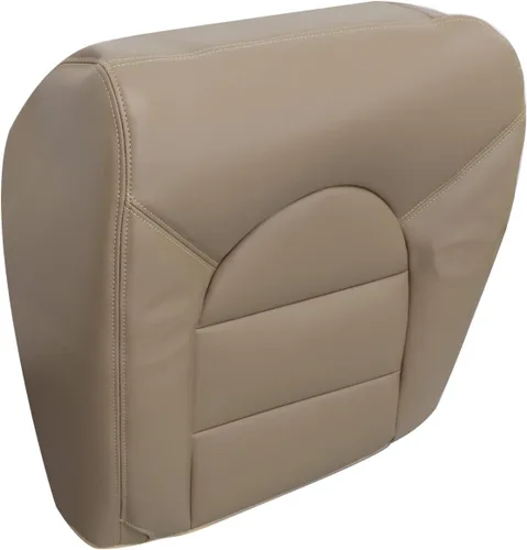Miniatura 5 de NLQR Funda de asiento de repuesto para parte inferior del lado del pasajero de cuero marrón compatible con Ford F250 F350 F450 F550 Lariat XLT 1999