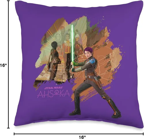 Miniatura 4 de Star Wars Mural Ahsoka Part Two Sabine Wren y almohada de sable de luz