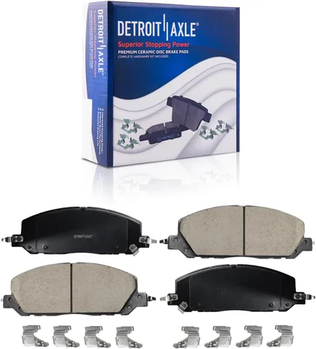 Miniatura 13 de Detroit Axle - Kit de freno trasero para Chevy Equinox Captiva Sport GMC Terrain Pontiac Torrent Saturn Vue Pinzas de freno de disco con soportes