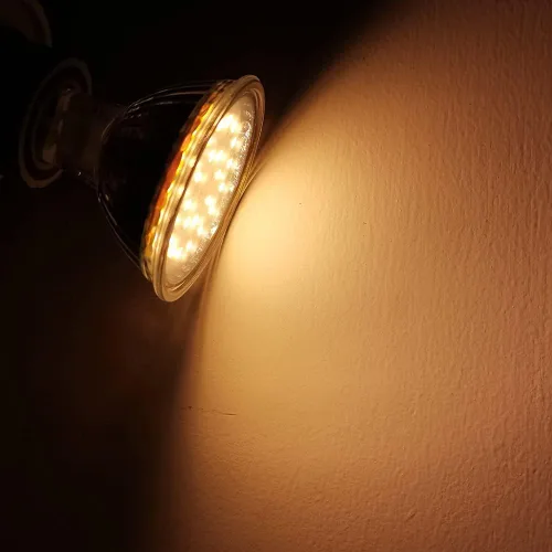 Miniatura 5 de mr16 120 V regulable 5 W blanco cálido 2700 K foco foco lámpara halógena 50 W reemplazo para foco de luz de seguimiento (120 V regulable 5 W 2700 K)