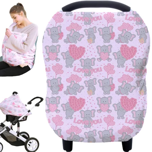 Miniatura 11 de Fundas para asientos de carro para bebé - Toldos para cochecito, cubiertas para lactancia materna, toldo multiusos para asiento de carro, regalo