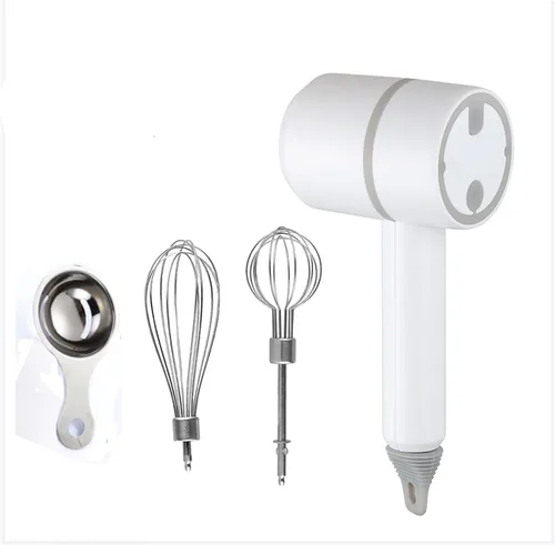 Miniatura 8 de Batidora de Mano, Mezclador de Mano Eléctrico Portátil Inalámbrico, 3 velocidades Recargable por USB con Batidoras Gemelas y Separador de Huevos