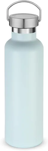 Miniatura 14 de Volhoply 24 onzas Botella de agua aislada con boca estándar con tapa de combinación de plástico y acero inoxidable, botellas de agua de 304 18/8
