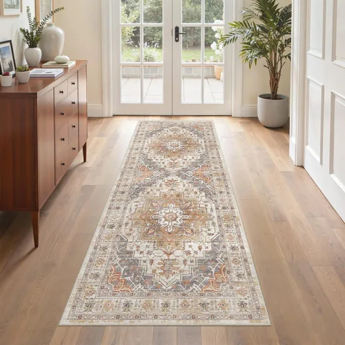Miniatura 13 de befbee Alfombras de 6x9 pulgadas para sala de estar - Alfombras lavables a máquina resistentes a las manchas para dormitorio, alfombra de área