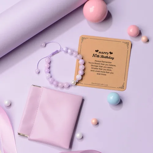 Miniatura 38 de Regalos de cumpleaños para niñas de 1 a 16 años, pulsera de perlas moradas, regalos para niñas adolescentes, regalos de moda, cosas geniales
