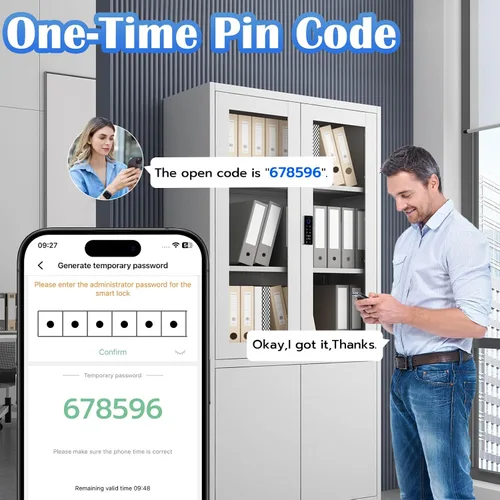 Miniatura 6 de Eseesmart Cerradura inteligente para gabinete, magnética digital electrónica RFID sin llave, Bluetooth, seguridad infantil, a prueba de bebés