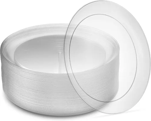 Miniatura 11 de Pack de 40 tazones desechables de helado y postre de plástico duro transparente de 5 onzas, de peso pesado y clase premium