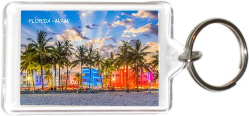 Miniatura 9 de Florida USA United States - Llaveros acrílicos - 5 Estilo: Miami South Beach #Fl107