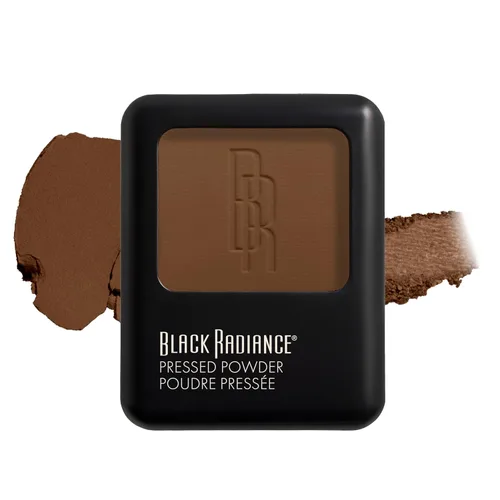 Miniatura 19 de Black Radiance Polvo prensado, acabado mate rico en pigmentos para tonos de piel claros, compacto absorbente de aceite con espejo y esponja