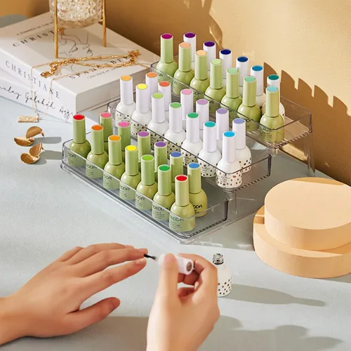 Miniatura 6 de 120 puntas redondas de exhibición de uñas postizas, tabla de visualización de color transparente para arte de uñas, palos de muestra de uñas