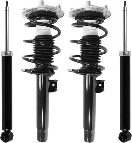 Miniatura 111 de Detroit Axle - Puntales y Amortiguadores para Chevy Traverse Buick Enclave GMC Acadia Saturn Outlook 2007-2012, 2 puntales delanteros con resorte