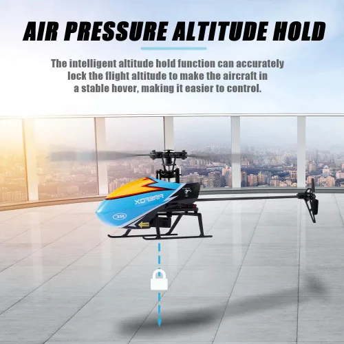 Miniatura 6 de GoolRC C129 Helicóptero RC, Helicóptero de control remoto de 4 canales 2.4Ghz con giroscopio de 6 ejes, Avión RC sin alerones con mantenimiento