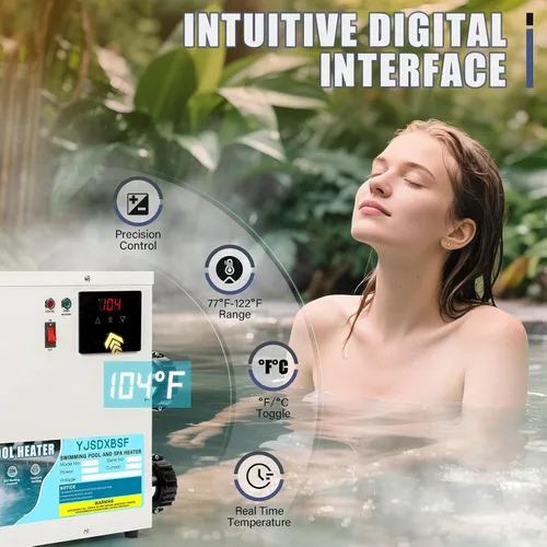 Miniatura 2 de Calentador de piscina de 11KW 220V-240V para piscinas sobre el suelo, bañeras de hidromasaje y calentador de spa