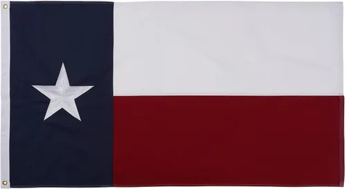 Miniatura 18 de Homissor Bandera de Texas de 12 X 18 pulgadas, banderas del estado TX bordadas cosidas para barcos, de nailon Oxford 210D