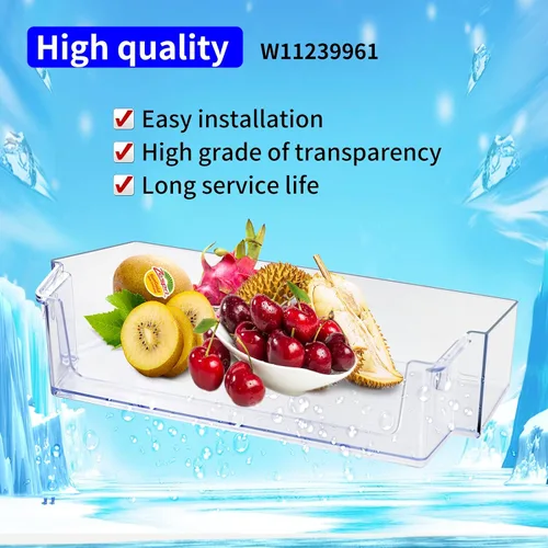 Miniatura 8 de 2 unidades mejoradas W11239961 W10900538 para puerta de refrigerador compatibles con refrigerador Whirlpool, reemplazo 4591452, AP6333410
