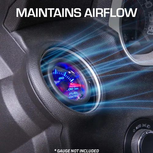 Miniatura 4 de GlowShift Cápsula de ventilación negra de calibre único compatible con Chevrolet Chevy Camaro SS LT LS 5ª generación 2010-2015 – Plástico ABS