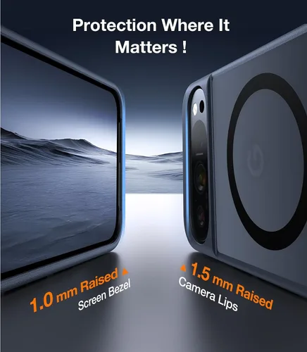 Miniatura 5 de TORRAS Funda magnética y con soporte para Google Pixel 9 Pro XL, compatible con MagSafe, protección contra caídas de grado militar de 12 pies