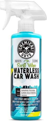 Chemical Guys Swift Wipe - Aerosol rociable para lavado de autos sin agua, pulveriza y limpia para limpiar y dar brillo de forma segura a