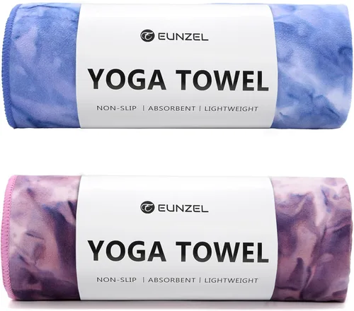 Miniatura 12 de Eunzel Toalla de Yoga Caliente Antideslizante Toalla de Esterilla de Yoga Toalla de Microfibra Ultra Absorbente para Yoga Caliente, Pilates, Bikram