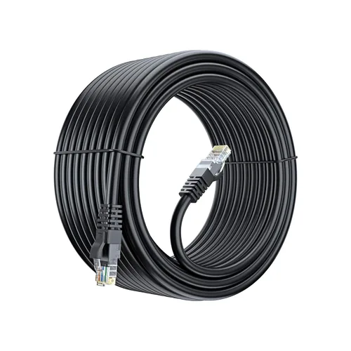 Miniatura 46 de Maximm Cable Ethernet Cat6, 100 pies, cobre 100% puro, UTP (negro) 100 pies