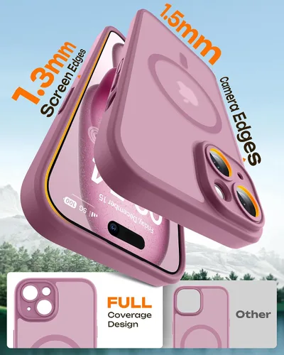 Miniatura 436 de TOCOL Funda para iPhone 11, compatible con Magsafe, protección completa de cámara, imanes integrados, protección contra caídas, funda translúcida