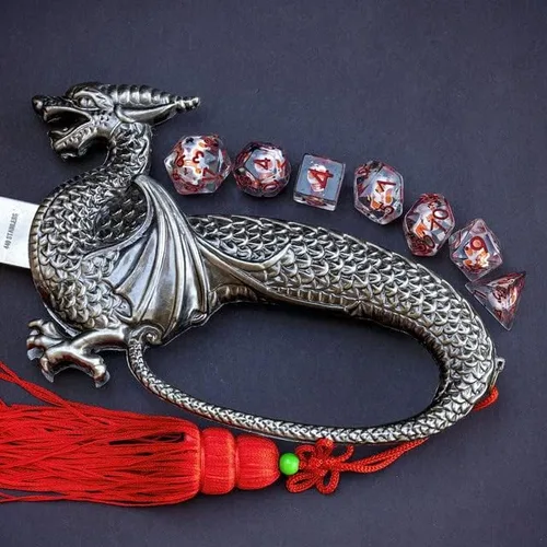 Miniatura 7 de Sage's Portal Familiars and Reagents - Juego de dados de resina para DND, juego de dados poliédricos para Dungeons and Dragons RPG de mesa TTRPG