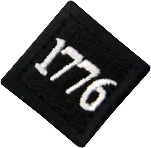 Miniatura 3 de 1776 American Independence Emblem Tactical USA Morale bordado apliques sujetador gancho y bucle parche - negro