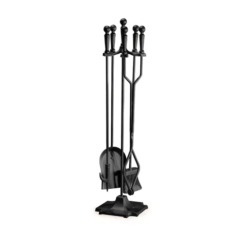 2WAYZ Juego de herramientas para chimenea – 5 piezas de asas clásicas sin perilla – Herramientas modernas para chimenea y accesorios para hogueras –