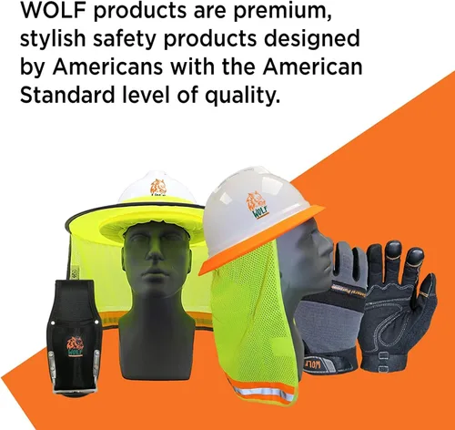 Miniatura 7 de WOLF Guantes de trabajo con palma recubierta de poliuretano y carcasa de nylon, para construcción, mecánica, almacén, trabajo de jardinería, trabajo