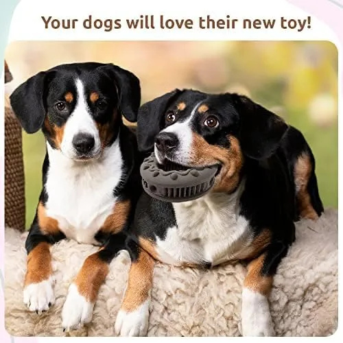 Miniatura 7 de SIMENA Juguete masticable resistente para perros masticadores agresivos, juguete natural para dentición para razas medianas, juguete masticable