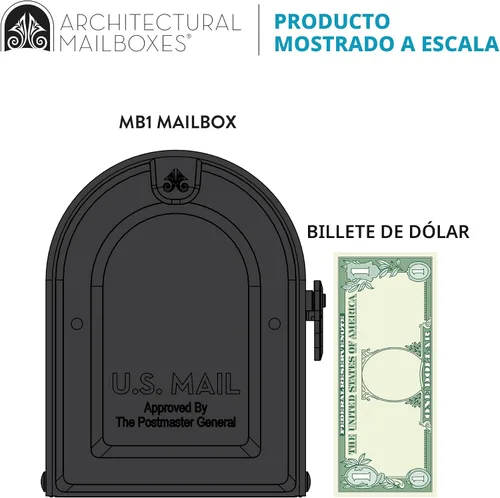 Miniatura 7 de Architectural Mailboxes 7600B-10 MB1 Buzón mediano, negro