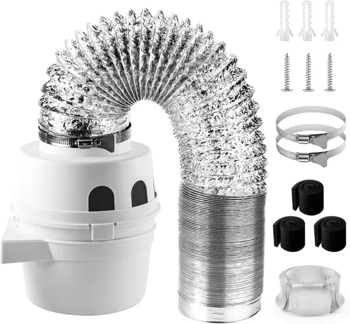 Miniatura 8 de Kit de ventilación para secadora interior Cenipar TDIDVKZW con filtro 3 en 1 y conducto de manguera Proflex de 4 pulgadas por 5 pies para secadoras