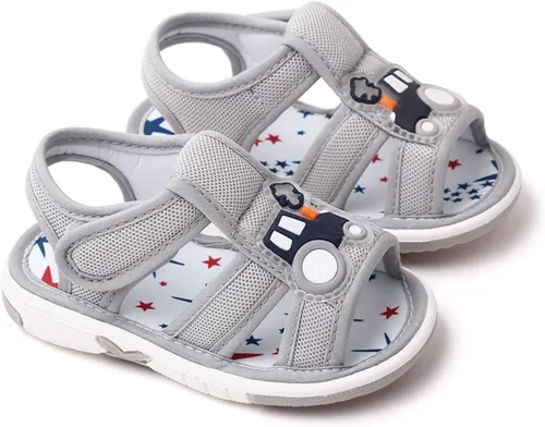 Miniatura 5 de OAISNIT Sandalias de verano para bebé niño y niña, zapatos chirriantes, ligeros, antideslizantes, para niños pequeños