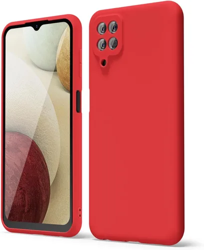 Miniatura 57 de oakxco Funda para teléfono Samsung Galaxy A12 con agarre de silicona líquida, linda delgada fina suave cubierta de gel de goma TPU lisa para mujeres