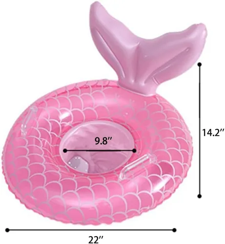 Miniatura 3 de Flotador de natación para bebé, lindo flotador con asiento y asa, flotadores de piscina juguetes