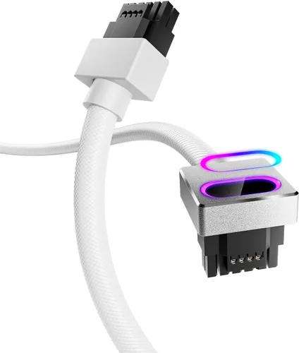 Miniatura 20 de AsiaHorse Hydrus-24PIN PC PSU Extensión de Cable ARGB LED, Cable de Extensión de Energía de la Placa Madre de Cobre Diseño Integrado, 2000W de Negro