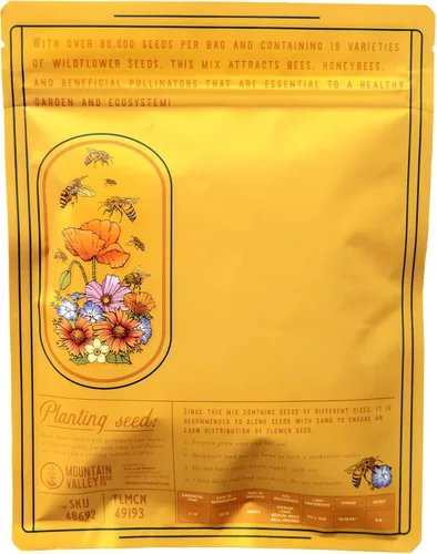 Miniatura 7 de Colección Wildflower Seeds - Más de 500,000 semillas a granel - 6 mezclas diferentes incluyendo colibrí y mariposa, Save The Monarchs, Save The