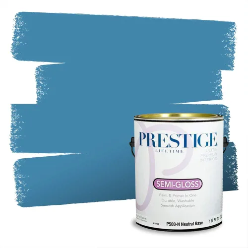 Miniatura 434 de Pintura Exterior + imprimación PRESTIGE, todo-en-uno, 1 galón, acabado mate, color comparable al Valspar* Royal Gray* VS151-Gris real