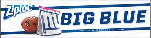 Miniatura 7 de Ziploc Bolsas de almacenamiento con cierre deslizante, con diseño de la NFL, galón, 305564, 1