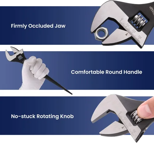 Miniatura 6 de Lichamp - Llave de mandíbula ajustable de 12 pulgadas para construcción