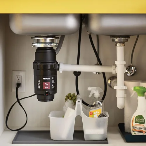 Miniatura 6 de Moen Lite Series PRO GXP33C - Triturador de basura compacto de alimentación continua para fregadero de cocina con cable de alimentación