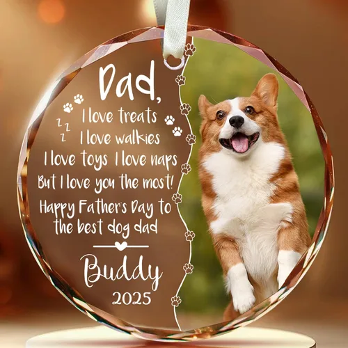 Miniatura 35 de Adorno de cristal con foto personalizada 2026 – Adorno de Navidad familiar personalizado, nombre personalizado, foto, fecha, recuerdo del día