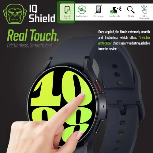 Miniatura 4 de IQShield Paquete de 6 protectores de pantalla para Samsung Galaxy Watch 7, 6, 5, 4 (1.575 pulgadas) / Watch FE (1.575 pulgadas) - Fácil instalación