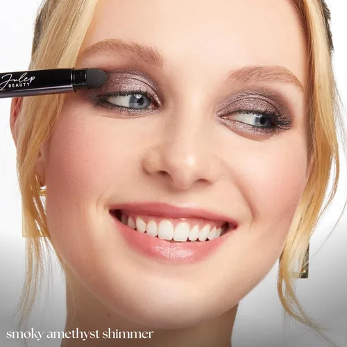 Miniatura 5 de Julep - Sombra de ojos 101 de crema a polvo, impermeable, barra con sombra ahumada de amatista brillante, de larga duración, resistente a arrugas