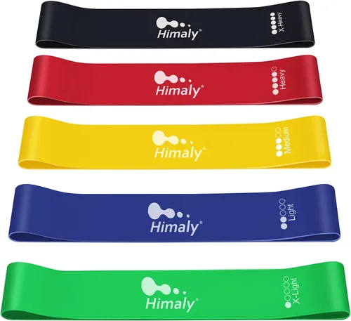 Miniatura 8 de Resistance Bands Set, Himaly Exercise Bands Strength Training Fitness Bands Workout Elastic Bands with Legs Ankle Straps, Door Anchor, Handles &
