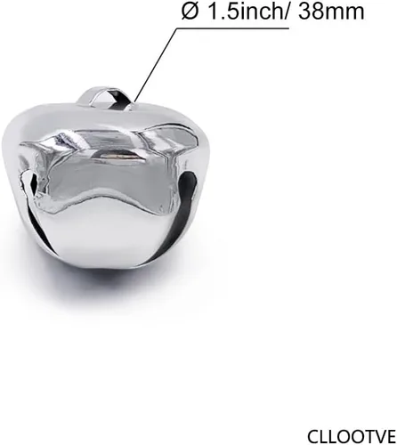 Miniatura 3 de Jingle Bells - Campanas de metal de 1.5 pulgadas para manualidades, para el hogar, Navidad, festivales, fiestas, bodas, decoración, regalos