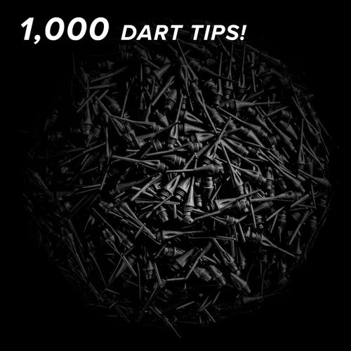 Miniatura 3 de Viper Accesorio para dardos: punta suave de diamante de 1/4 ", negro (500 y 1000 paquetes)